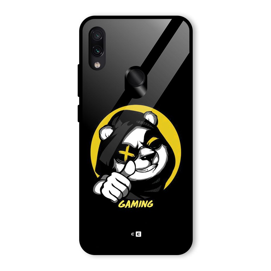 Gaming Panda Glass Back Case for Redmi Note 7 Pro