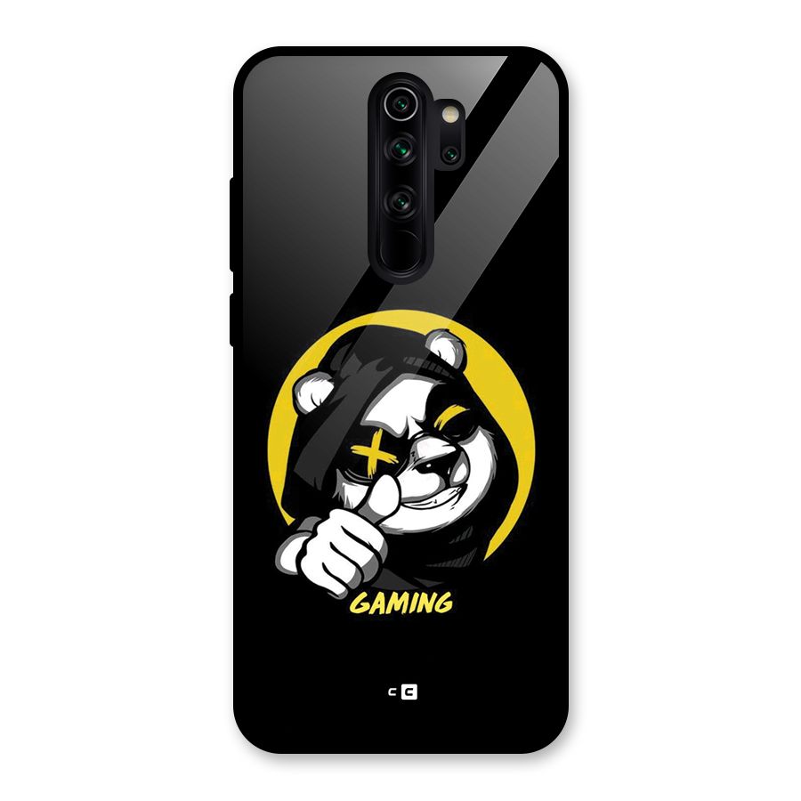 Gaming Panda Glass Back Case for Redmi Note 8 Pro