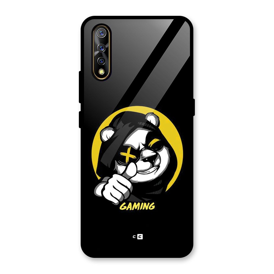 Gaming Panda Glass Back Case for Vivo S1