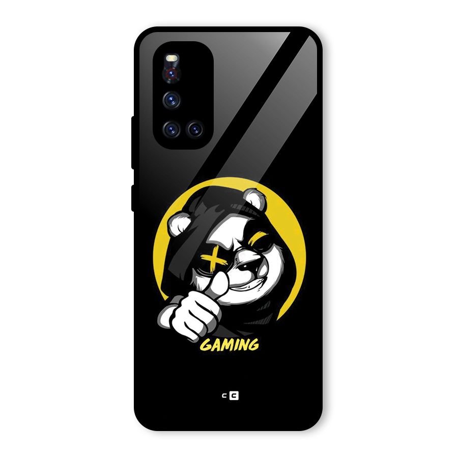 Gaming Panda Glass Back Case for Vivo V19