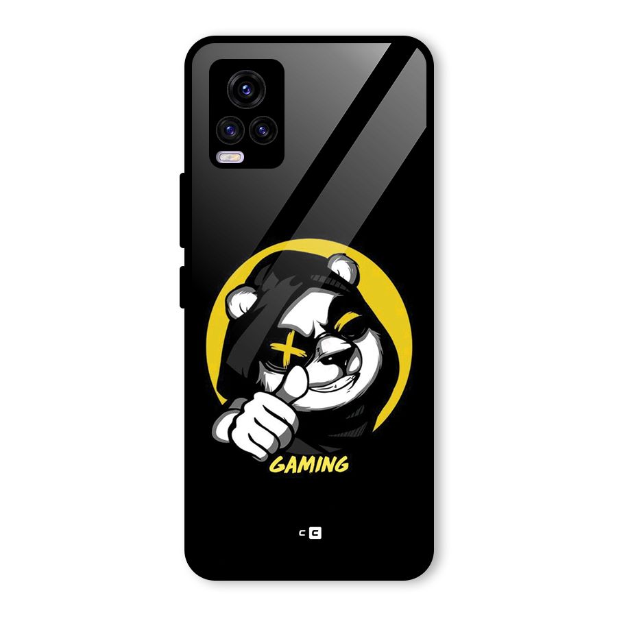 Gaming Panda Glass Back Case for Vivo V20 2021