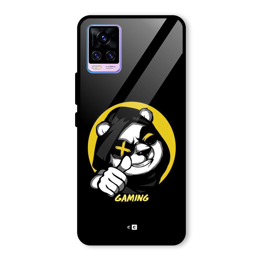 Gaming Panda Glass Back Case for Vivo V20 Pro