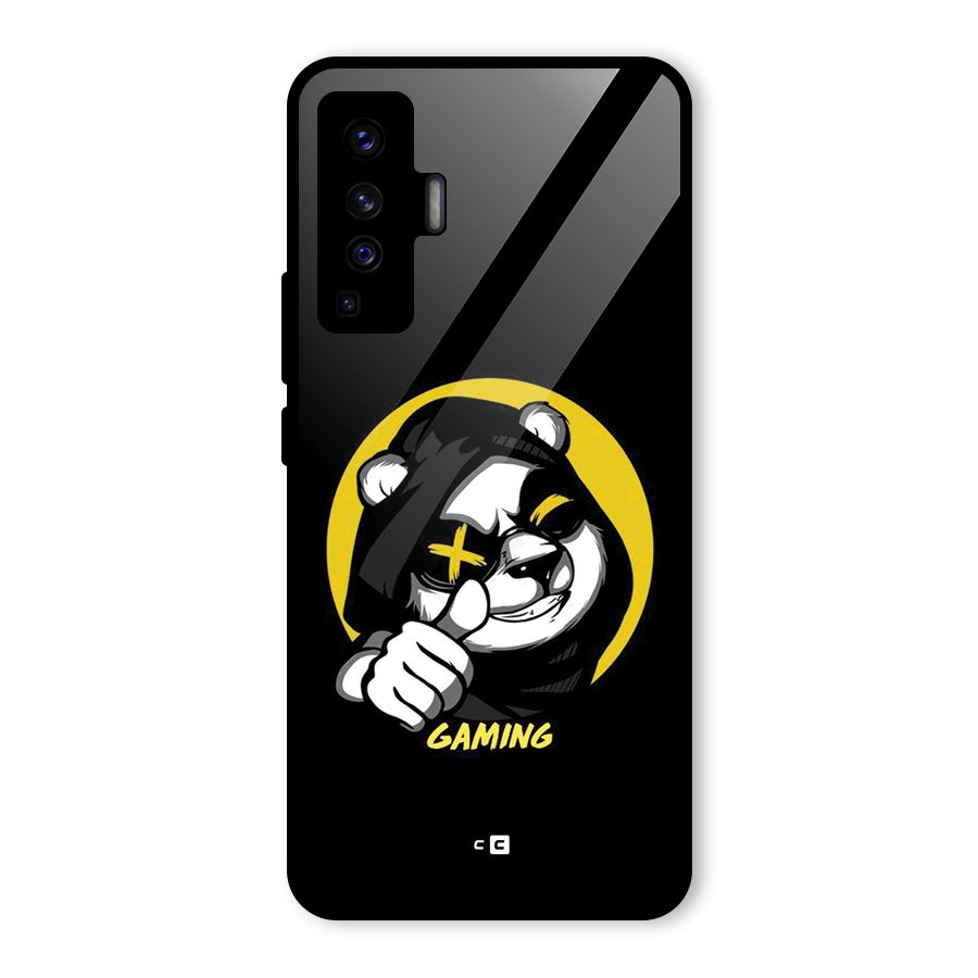 Gaming Panda Glass Back Case for Vivo X50