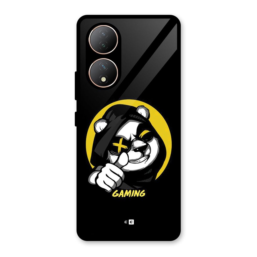 Gaming Panda Glass Back Case for Vivo Y100
