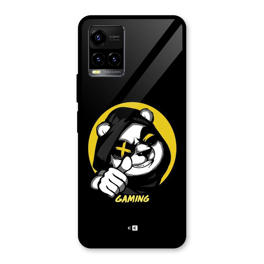 Gaming Panda Glass Back Case for Vivo Y21T