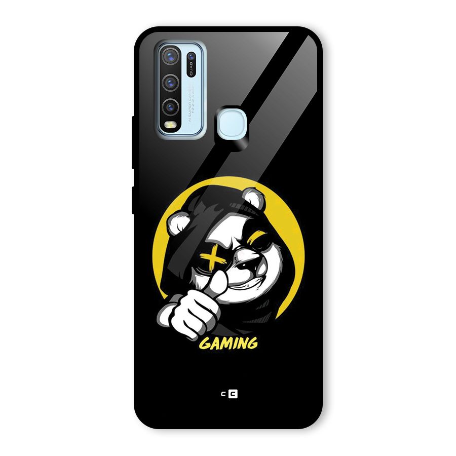 Gaming Panda Glass Back Case for Vivo Y30