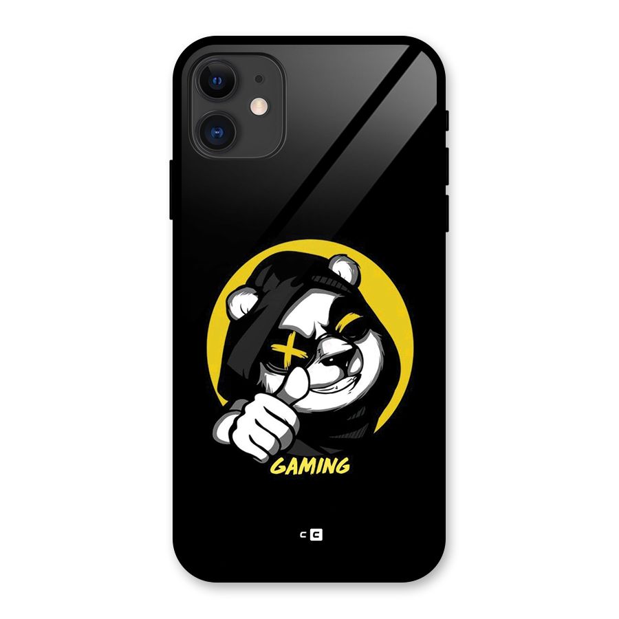 Gaming Panda Glass Back Case for iPhone 11
