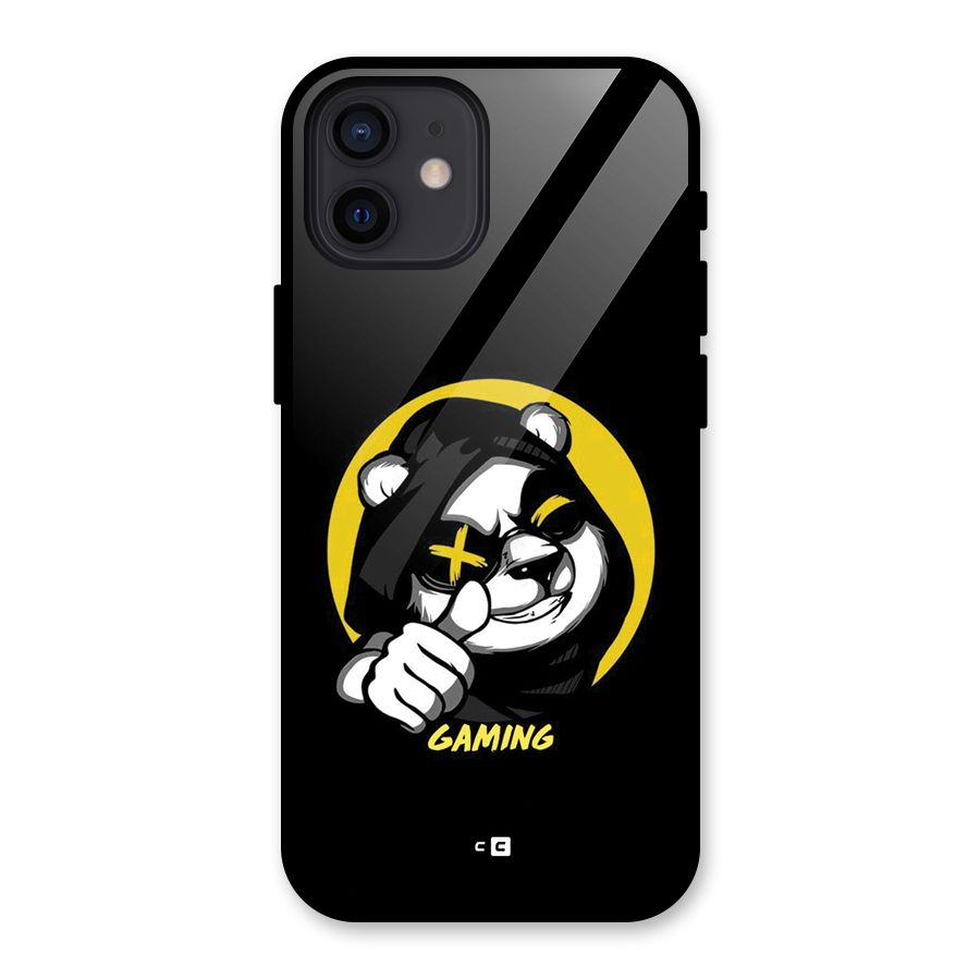 Gaming Panda Glass Back Case for iPhone 12
