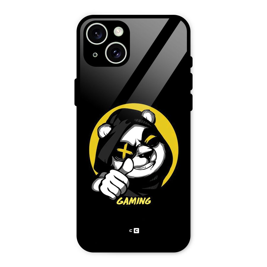 Gaming Panda Glass Back Case for iPhone 15 Plus