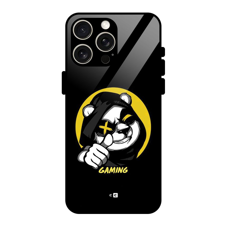 Gaming Panda Glass Back Case for iPhone 15 Pro Max