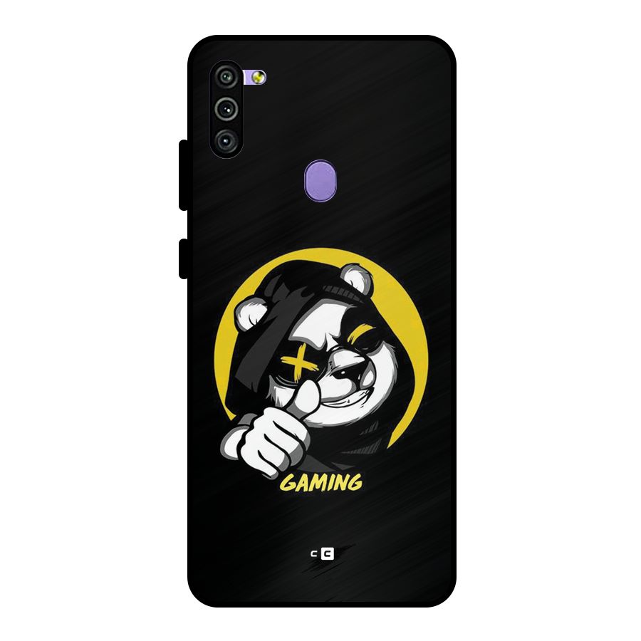 Gaming Panda Metal Back Case for Galaxy M11