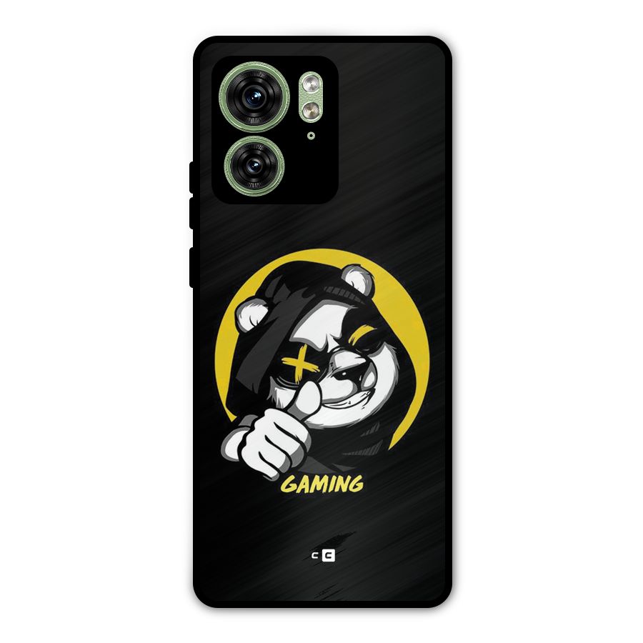 Gaming Panda Metal Back Case for Motorola Edge 40 5G