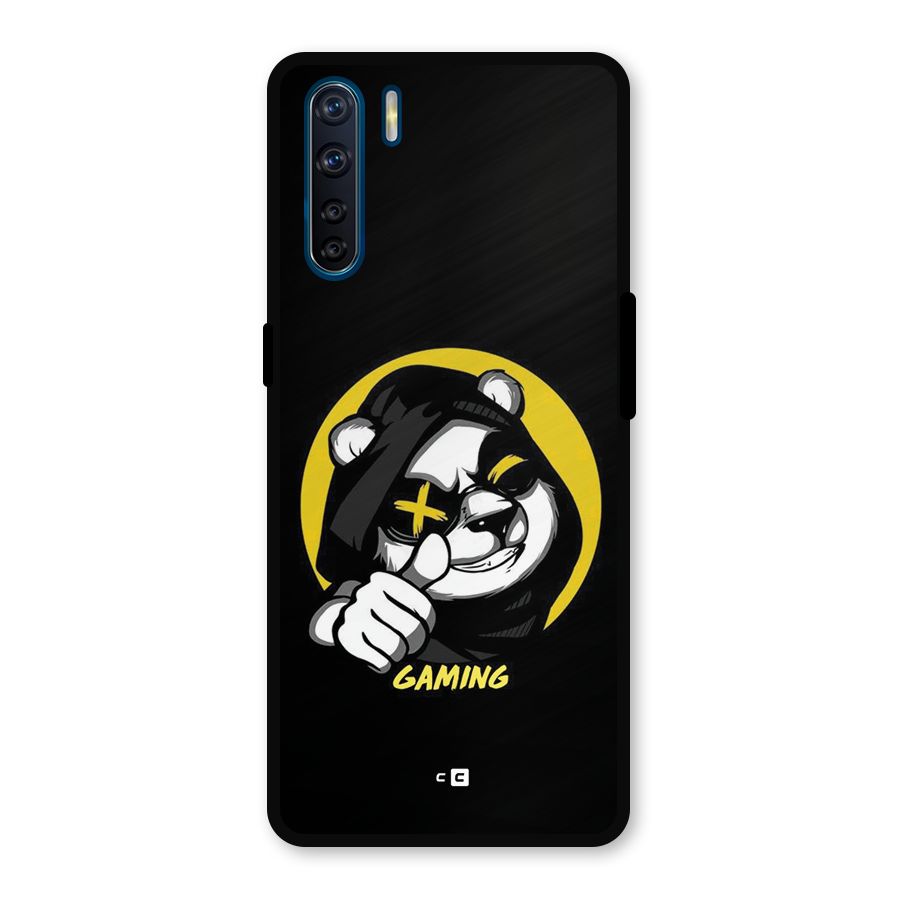 Gaming Panda Metal Back Case for Oppo F15