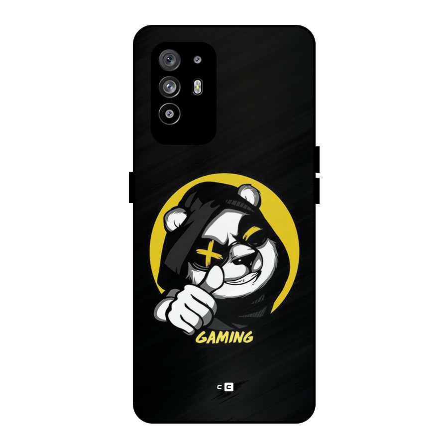 Gaming Panda Metal Back Case for Oppo F19 Pro Plus 5G