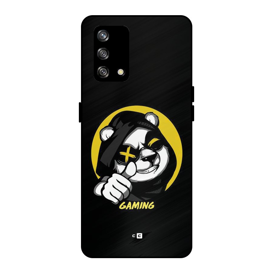 Gaming Panda Metal Back Case for Oppo F19s