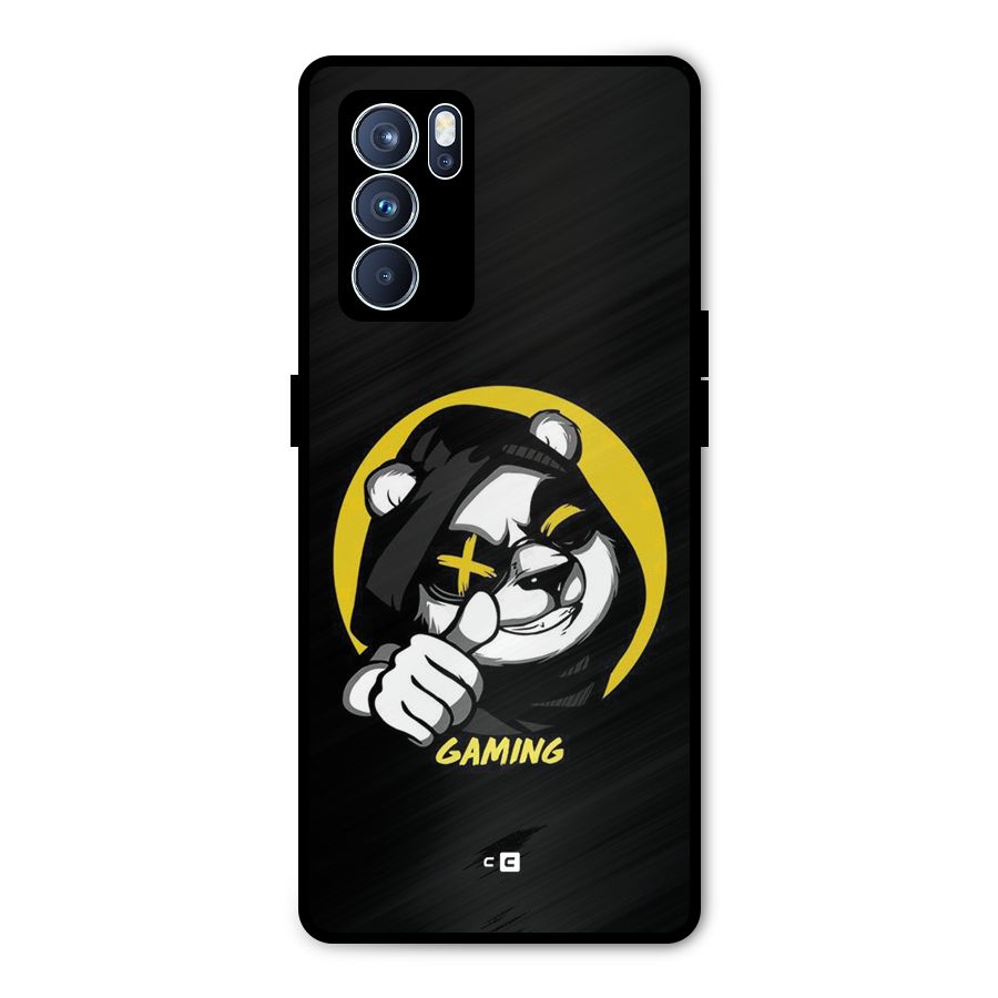 Gaming Panda Metal Back Case for Oppo Reno6 Pro 5G