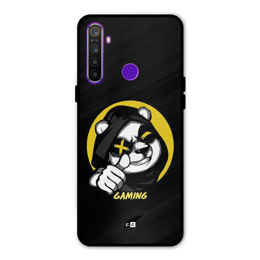 Gaming Panda Metal Back Case for Realme 5