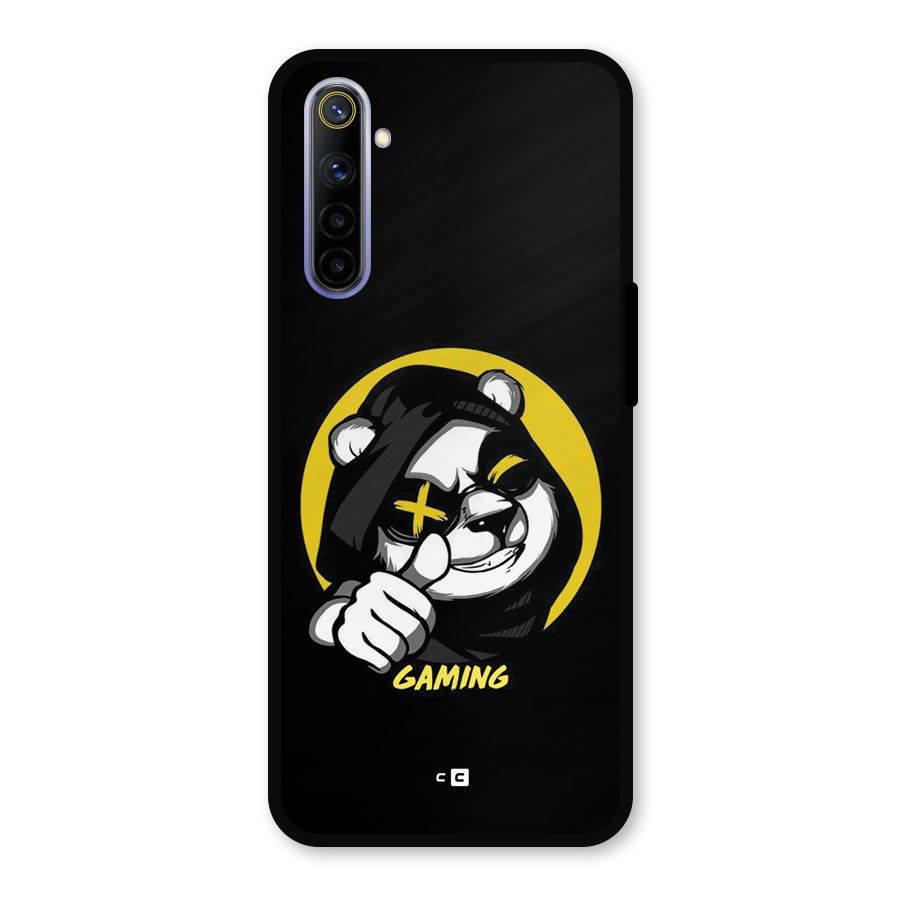 Gaming Panda Metal Back Case for Realme 6