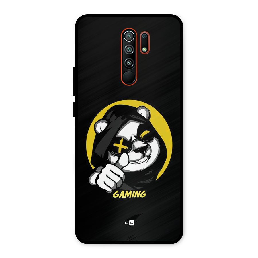 Gaming Panda Metal Back Case for Redmi 9 Prime