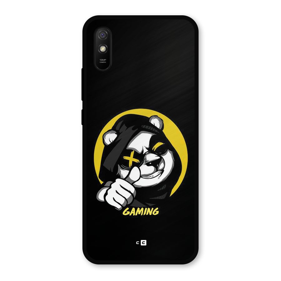 Gaming Panda Metal Back Case for Redmi 9i