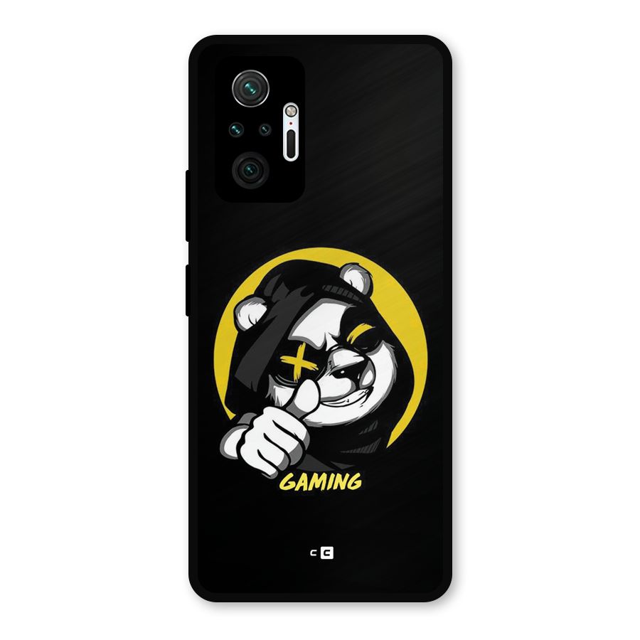 Gaming Panda Metal Back Case for Redmi Note 10 Pro