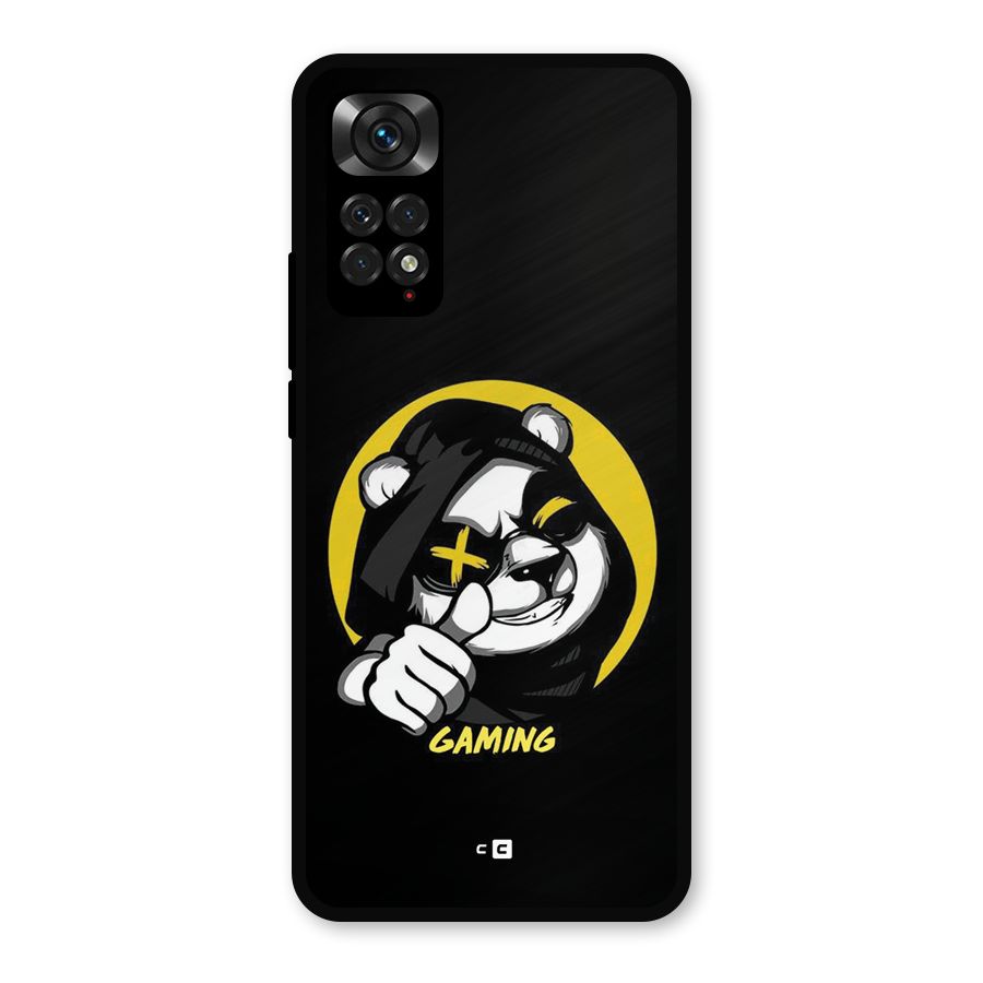 Gaming Panda Metal Back Case for Redmi Note 11