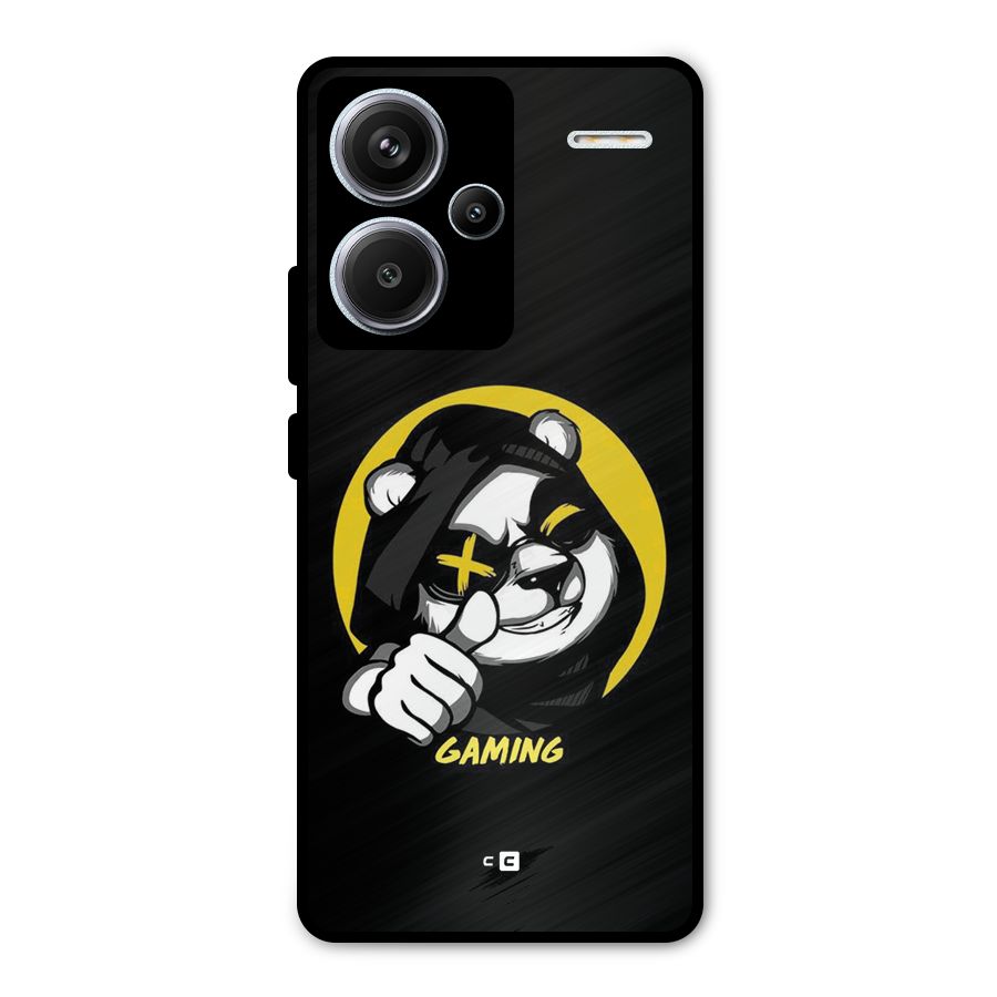 Gaming Panda Metal Back Case for Redmi Note 13 Pro Plus