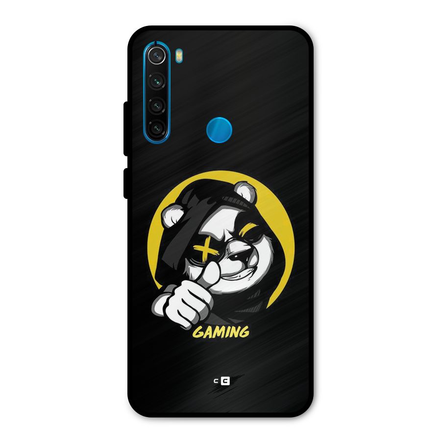 Gaming Panda Metal Back Case for Redmi Note 8