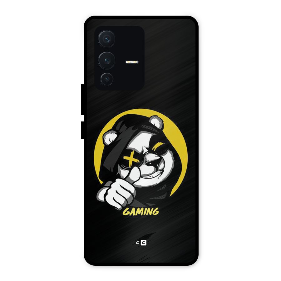 Gaming Panda Metal Back Case for Vivo V23 5G