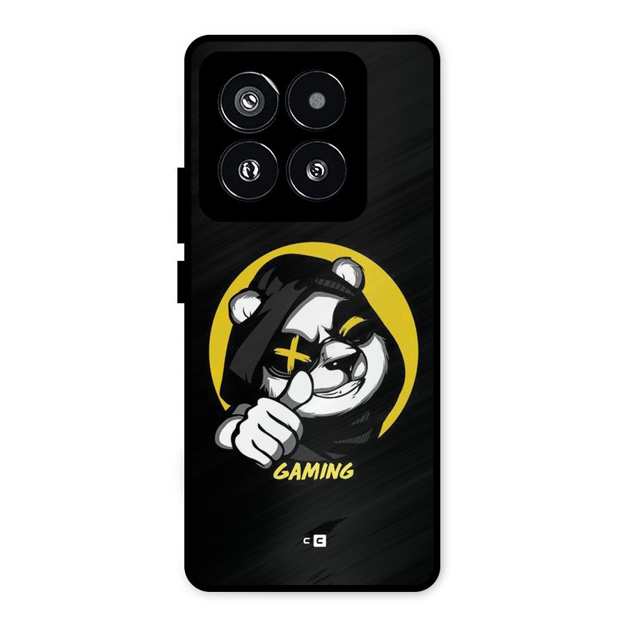 Gaming Panda Metal Back Case for Xiaomi 14 Pro