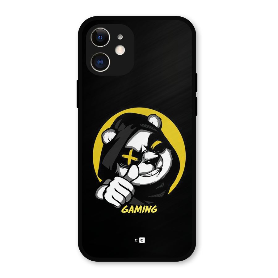 Gaming Panda Metal Back Case for iPhone 12