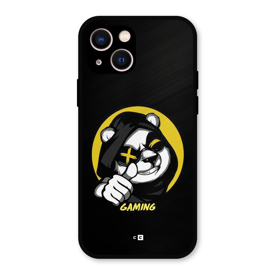 Gaming Panda Metal Back Case for iPhone 13