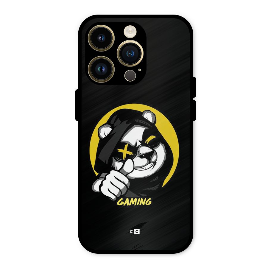 Gaming Panda Metal Back Case for iPhone 14 Pro