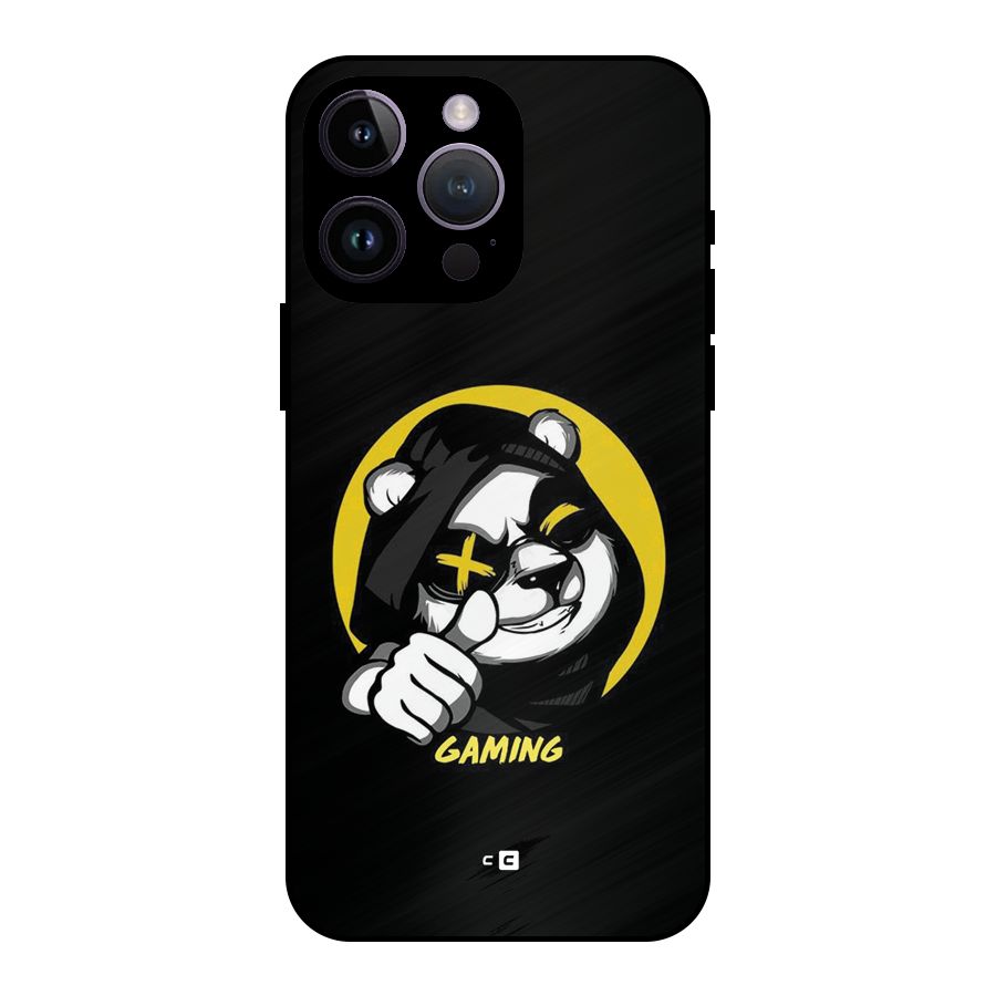 Gaming Panda Metal Back Case for iPhone 14 Pro Max