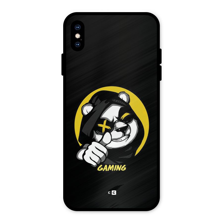 Gaming Panda Metal Back Case for iPhone XS Max