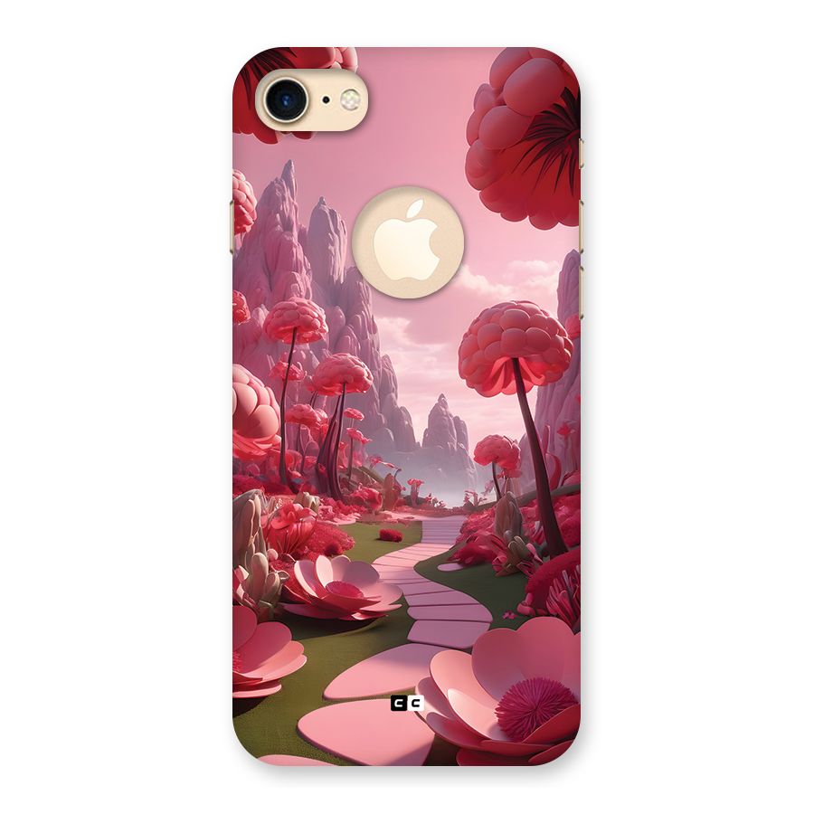 Garden Of Love Back Case for iPhone 7 Logo Cut