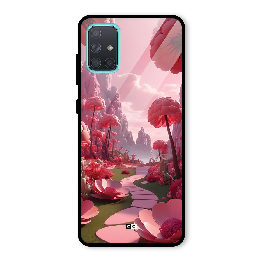 Garden Of Love Glass Back Case for Galaxy A71