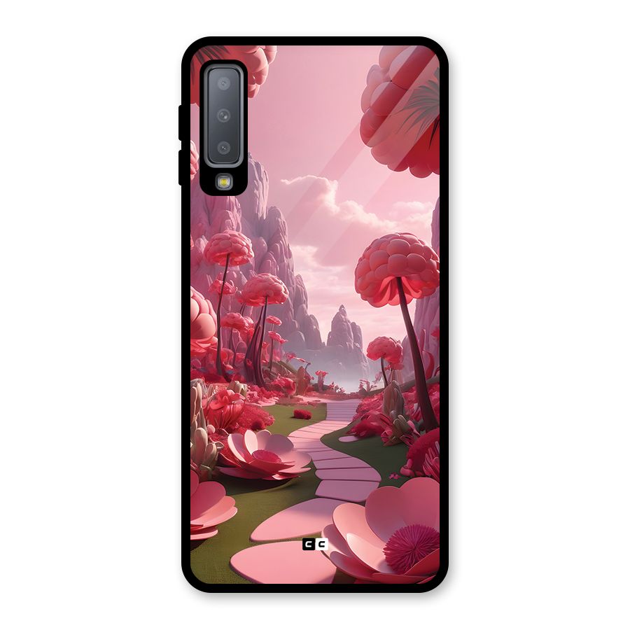 Garden Of Love Glass Back Case for Galaxy A7 (2018)