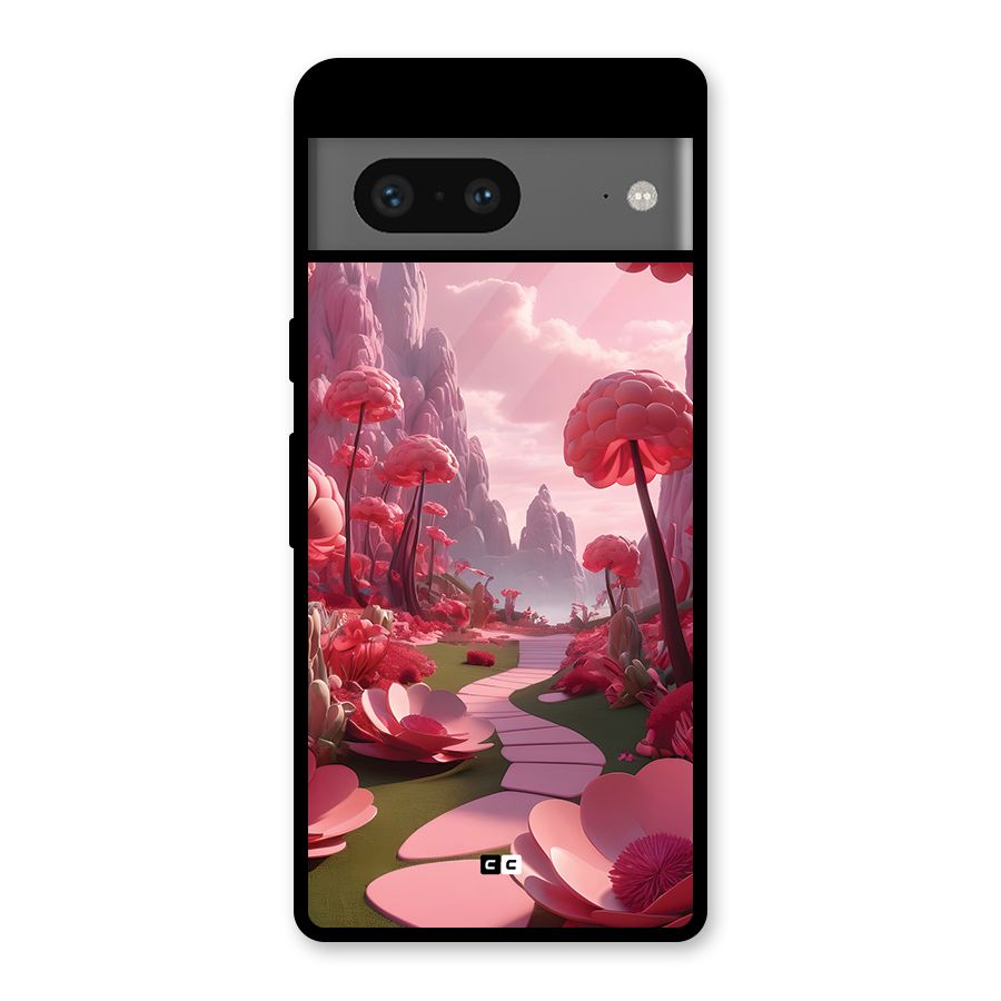Garden Of Love Glass Back Case for Google Pixel 7