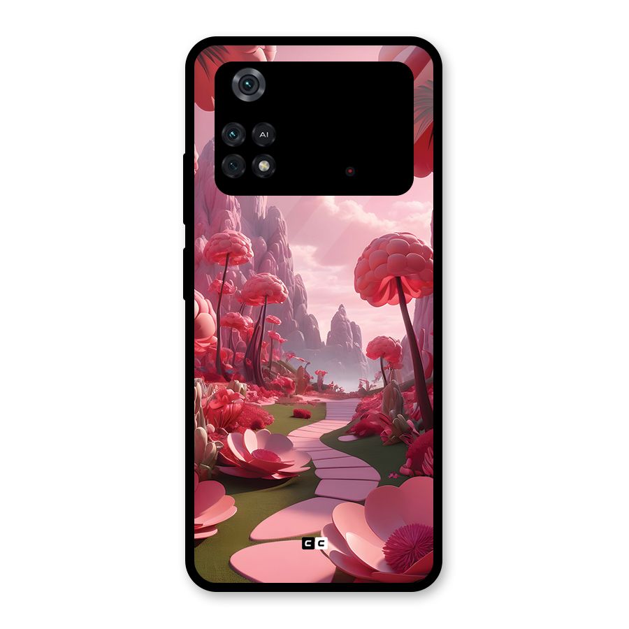 Garden Of Love Glass Back Case for Poco M4 Pro 4G