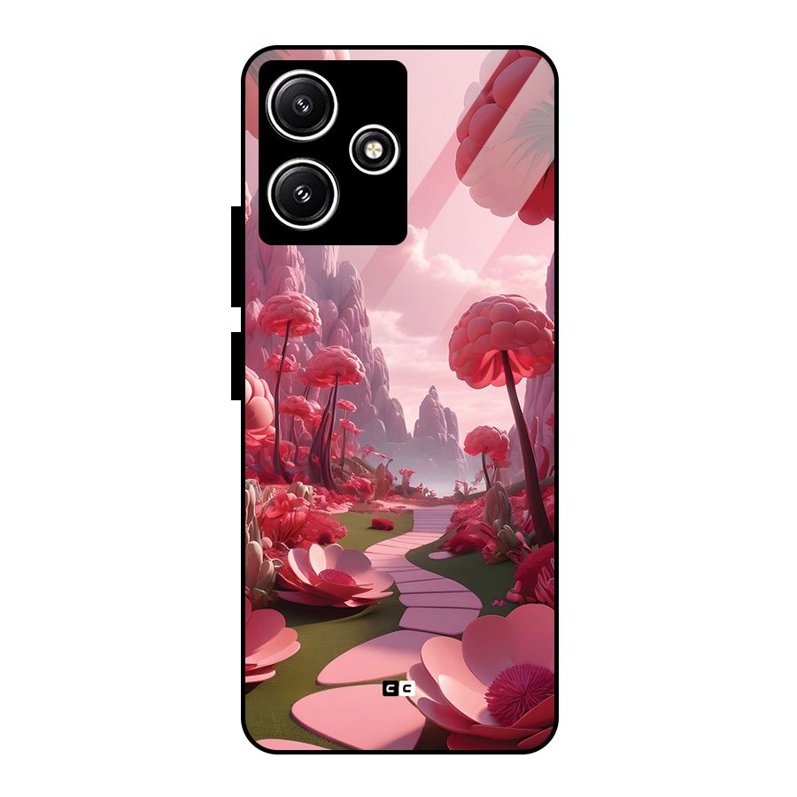 Garden Of Love Glass Back Case for Poco M6 Pro