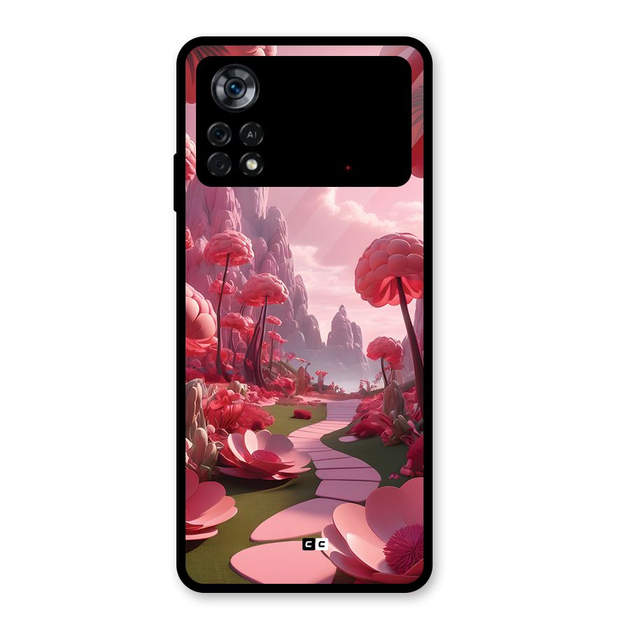 Garden Of Love Glass Back Case for Poco X4 Pro 5G