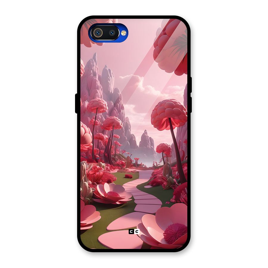 Garden Of Love Glass Back Case for Realme C2