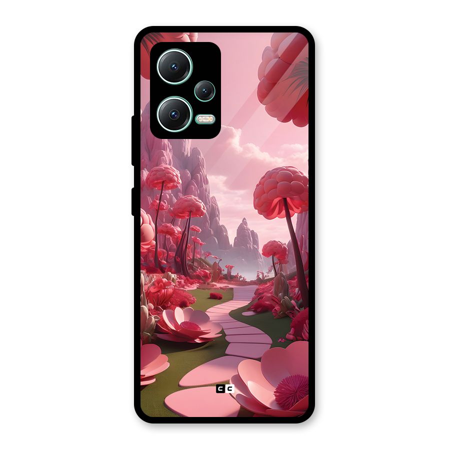 Garden Of Love Glass Back Case for Redmi Note 12 5G