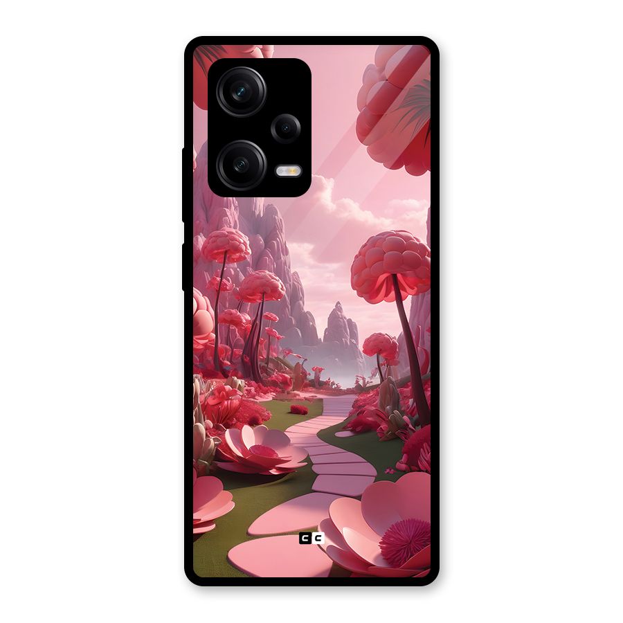 Garden Of Love Glass Back Case for Redmi Note 12 Pro