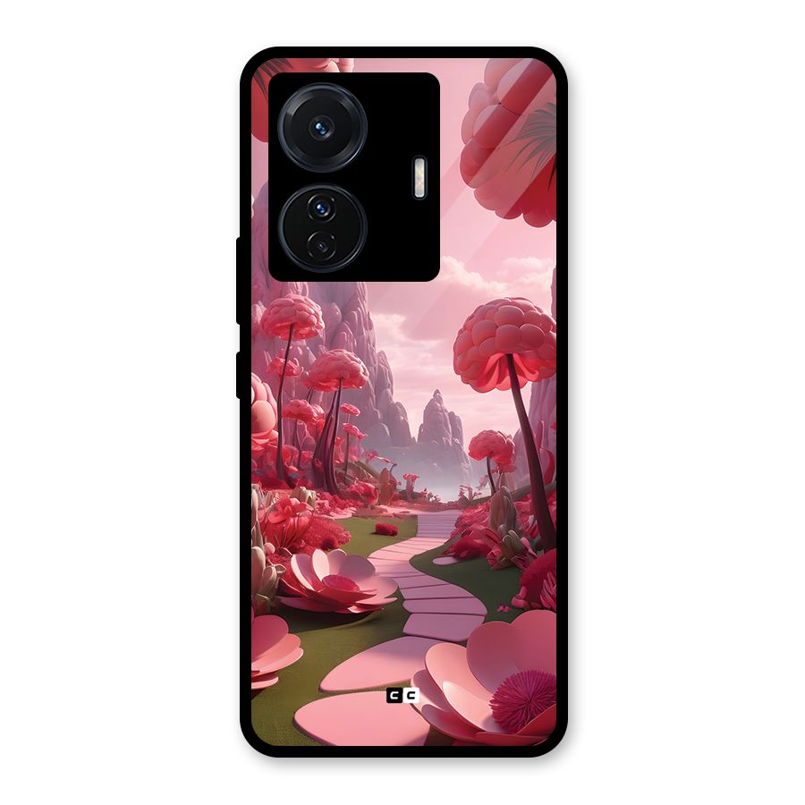 Garden Of Love Glass Back Case for Vivo T1 Pro