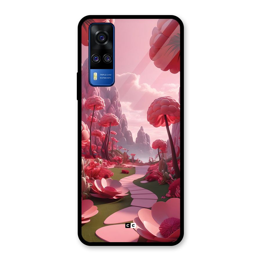Garden Of Love Glass Back Case for Vivo Y31