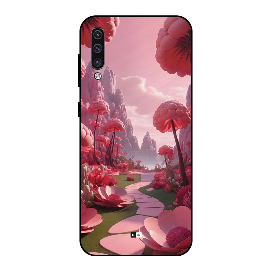 Garden Of Love Metal Back Case for Galaxy A50