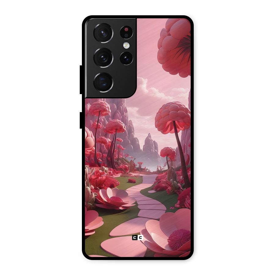 Garden Of Love Metal Back Case for Galaxy S21 Ultra 5G