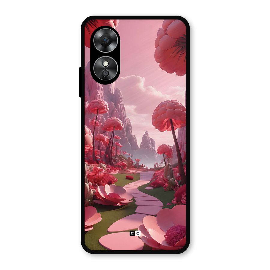Garden Of Love Metal Back Case for Oppo A17